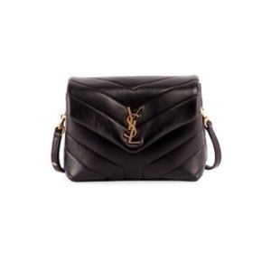 Authentic Saint Laurent  LOULOU TOY CROSSBODY IN MATELASSÉ LAMBSKIN - perfection